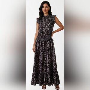 MICHAEL Michael Kors Animal Print Midi Dress Size XS